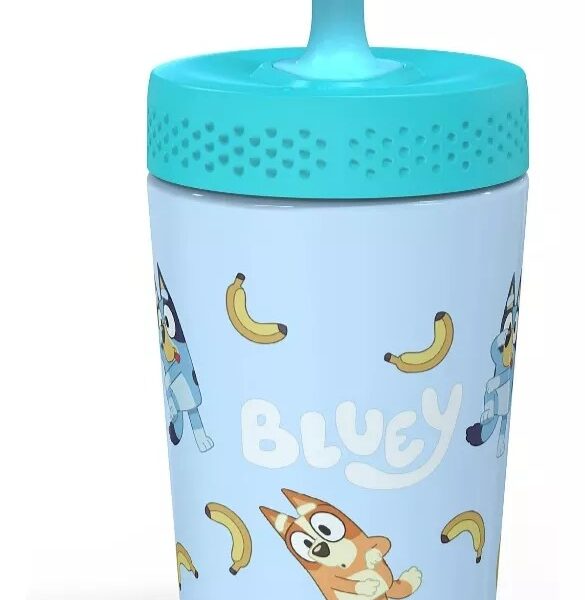 Termo En Acero Bluey Antimicrobiana Para Niños Zak! 12 Oz