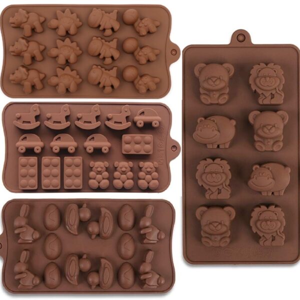 Moldes En Silicona Cafe Reposteria Paquete X4