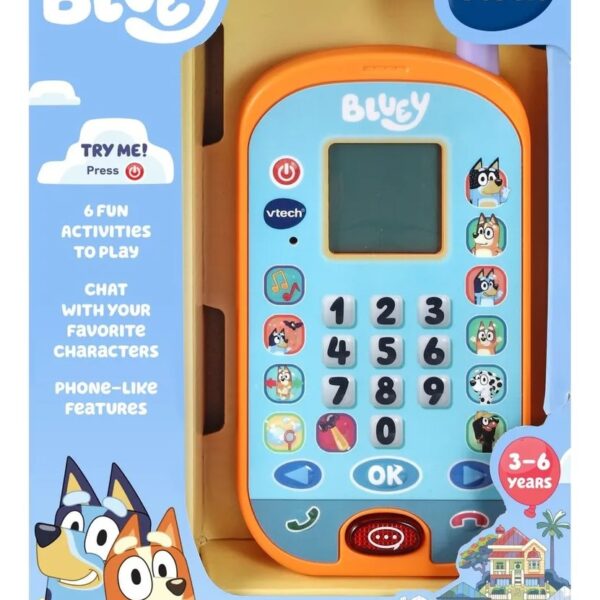 Teléfono De Bluey Ring Vtech Con Juegos Y Mensajes